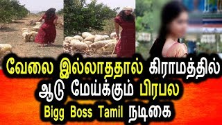 வேலை இல்லாததால் ஆடு மேய்க்கும் பிரபல Bigg Boss Tamil நடிகை|Tamil Cinema SeidhigalToday news