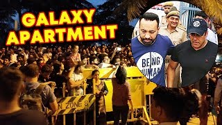 HUGE CROWD Outside Galaxy Apartment To Welcome Salman Khan | Blackbuck Case Bail