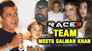 RACE 3 TEAM Meets Salman Khan At Galaxy Apartment After Getting BAIL In Blackbuck Case