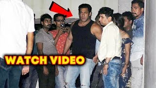 Muscle-Bound Salman Khan Spotted At Ramesh Turani Office With Remo D'Souza