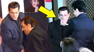 Salman Khan Showing Respect To Senior Actors Jeetandra And Dharmendra Video Goes Viral
