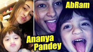 Student Of The Year 2 GIRL Ananya Pandey Playing With SRK's Son AbRam