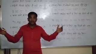 SIMPLE PAST TENSE - Part -1  English (spoken ) Class through Hindi. Grammar . Course.