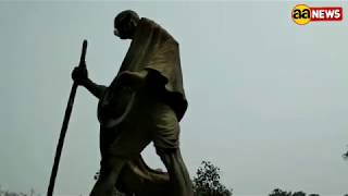 कपिल मिश्रा & MS सिरसा 11 मूर्ति पर गांधी प्रतिमा आदि को मास्क लगाकर दिल्ली CM से हिसाब मांगते हुए