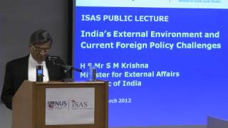 EAM's Public Lecture on "India's External Environment and Current Foreign Policy Challenges"