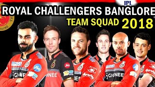 Royal Challangers Banglore Official IPL 2018 Player List, Team and Full Squad  Virat Kohli