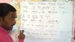 Learn SINHALA  through English. HINDI.