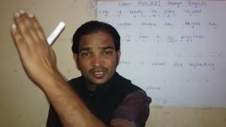 Learn Punjabi learning videos through English.