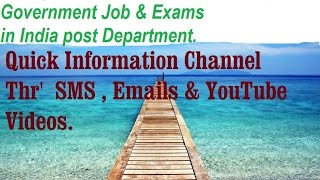 Government Jobs and Exams in India Post Department.