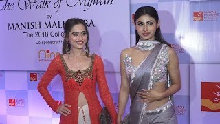 Mouni Roy And Sanjeeda Sheikh At Mijwan Fashion Show 2018 Show By Manish Malhotra