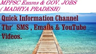 MPPSC  Exams , Govt. Jobs. Answer Key. Question Papers.  posts . Information  through SMS , E-mails.