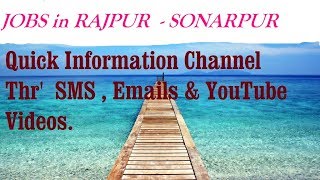 JOBS in RAJPUR  - SONARPUR  for Freshers & graduates. Industries, companies.