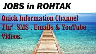 JOBS in ROHTAK    for Freshers & graduates. Industries, companies.
