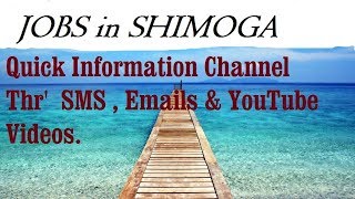 JOBS in SHIMOGA  for Freshers & graduates. Industries, companies.
