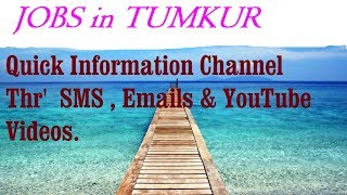 JOBS in TUMKUR for Freshers & graduates. Industries, companies