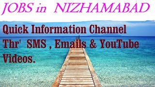 JOBS in  NIZHAMABAD  for Freshers & graduates. Industries, companies