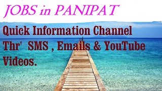 JOBS in PANIPAT   for Freshers & graduates. Industries, companies.