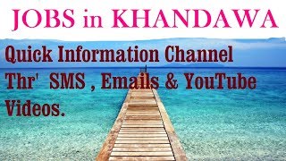 JOBS in KHANDAWA      for Freshers & graduates. Industries, companies