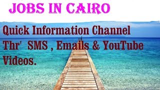 Jobs in CAIRO for freshers & graduates. industries, companies.  EGYPT