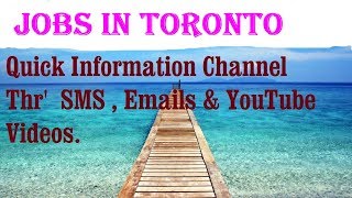Jobs in TORONTO   City for freshers & graduates. industries, companies.  CANADA