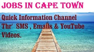 Jobs in CAPE TOWN    City for freshers & graduates. industries, companies.  SOUTH AFRICA