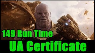 Avengers Infinity War Gets UA Certificate With 149 Minute Run time