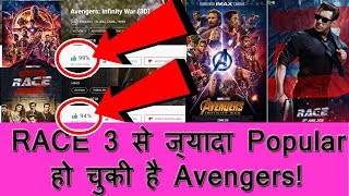 Sikander Vs Thanos I Avengers Infinity War Become More Popular Film In INDIA Than RACE 3