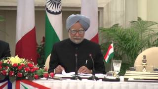 State Visit of President of France: Signing of Agreements and Media Statements Part 1 of 2