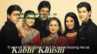 Kabhi  Khushi kabhi gam    Hindi movie dialogue with English subtitles       music and songs