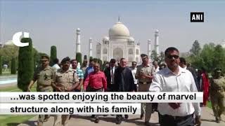 Former Afghanistan President Hamid Karzai visits Taj Mahal