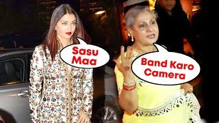 Aishwarya Rai's Sasu Maa Jaya Bachchan LASHES OUT At Cameraman At Wedding Reception