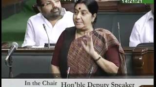 Indian Medicine Central Council: Smt. Sushma Swaraj: 31.08.2010