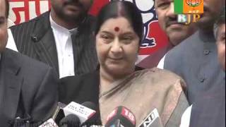 Reaction on Bihar Election: Smt. Sushma Swaraj: 24.11.2010
