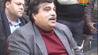 Occasion of Video Conferencing in 10 States: Sh. Nitin Gadkari: 03.01.2011
