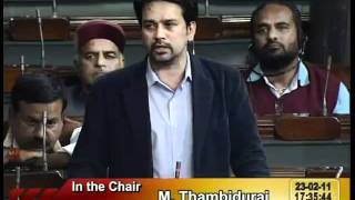 MOTION OF THANKS ON THE PRESIDENT'S ADDRESS: Sh. Anurag Singh Thakur: 23.02.2011