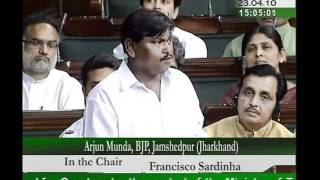 Ministry of Tribal Affairs for 2010-11: Sh. Arjun Munda: 23.04.2010