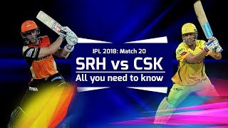 IPL 2018: Match 20, SRH v CSK: Match Preview