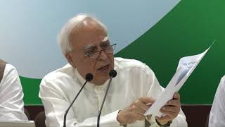 AICC Press Briefing By Kapil Sibal on Judges Appointment.