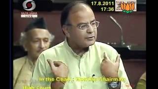 Speech in Rajyasabha:  Anna Hazare Protest & PM: Sh. Arun Jaitley: 17.08.2011