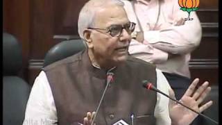 BJP Press on Parliament Session: Sh. Yashwant Sinha: 22.11.2011