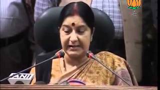 BJP Press: Slap incident of Sharad Pawar & house adjournment Motion: Smt. Sushma Swaraj: 24.11.2011