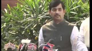 BJP Byte: Parliament Session & F.D.I. in Retail: Sh. Syed Shahnawaz Hussain: 01.12.2011