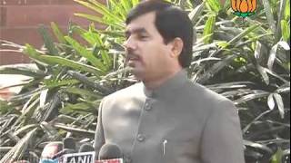 BJP Byte: Misbehave with BSP MP  & Lokpal Bill: Sh. Syed Shahnawaz Hussain: 21.12.2011