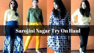 Sarojini Nagar Try On Haul | Cloths &Shoes for R.s 100 to Rs. 300