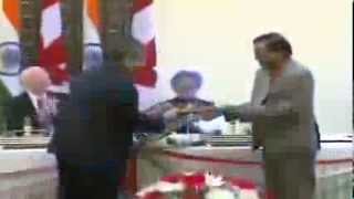 State Visit of Governor General of Canada to India: Signing of Agreements (Feb 24, 2014)