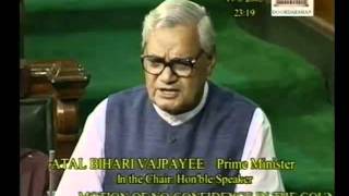 No-Confidence motion in the council of Ministers: Sh. Atal Bihari Vajpayee Ji: 19.08.2003