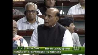 MOTION OF THANKS ON THE PRESIDENT'S ADDRESS: Sh. Rajnath Singh: 13.03.2012