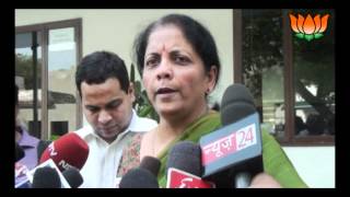 BJP Byte on General Kayani's statement on Siachen : Smt. Nirmala Sitharaman: 19.04.2012