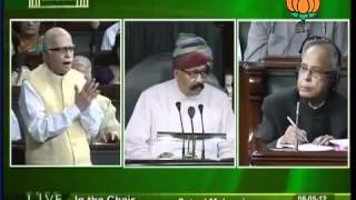 Bill for consideration and passing:Finance Bill,2012: Sh. L. K. Advani: 05.08.2012:LQ