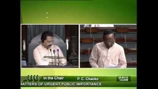 Matters of urgent public Importance: Sh. Mansukhbhai D. Vasava: 25.04.2012